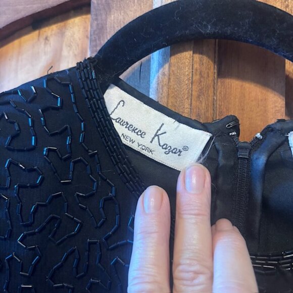 Stunning Vintage Lawrence Kazar NY Cocktail Dress - Size PP (Petite) - Picture 5 of 10